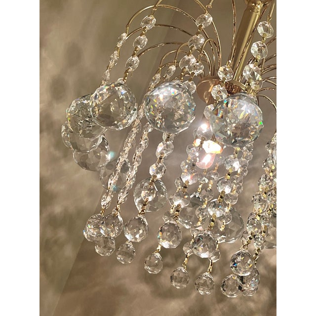 Italian Crystal Chandelier from Swarovski, 2000s For Sale - Image 4 of 13