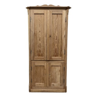 Four-Door English Wardrobe, 1890s For Sale