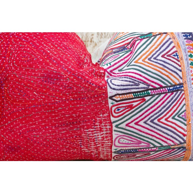 Bhun Antique Tribal Grain Sack Pillow For Sale - Image 4 of 9