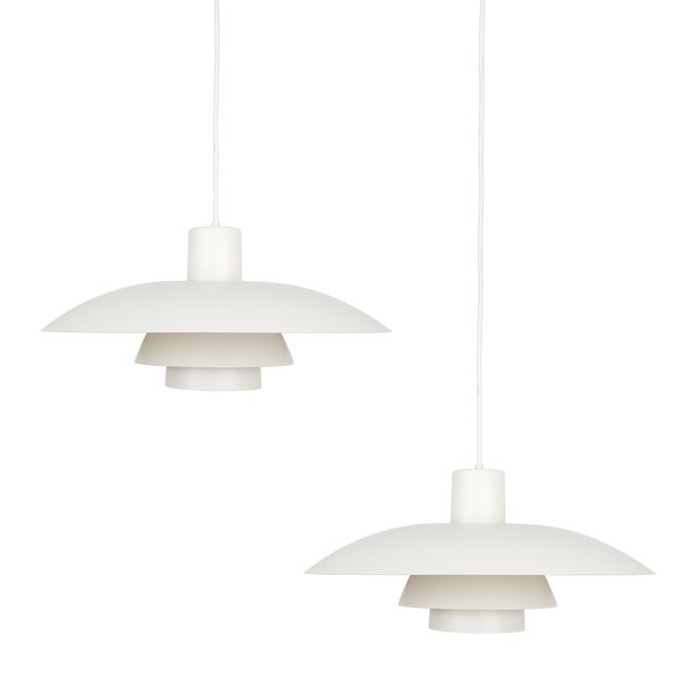 Vintage PH 4/3 Pendant Lamps by Poul Henningsen for Louis Poulsen, 1966, Set of 2 For Sale