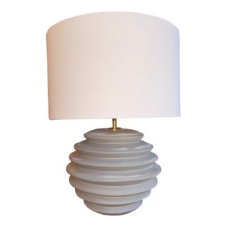 Regina Andrews Gray Ceramic Table Lamp For Sale