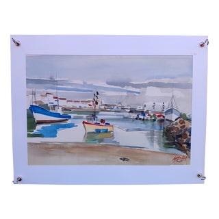 Michel Roubille, L'Ile d'Yeu, 1981, Watercolor For Sale