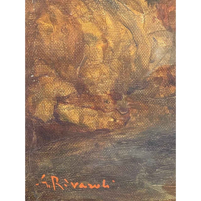 G. Rivaroli, Open-Air Concert, 19th Century, Oil on Canvas For Sale - Image 8 of 10