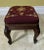 Antique Hand Carved Needlepoint Textile Upholstered Foot Stool For Sale In Miami - Image 6 of 13