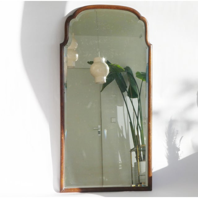 Large Antique Dutch Scalloped Mirror For Sale - Image 4 of 12