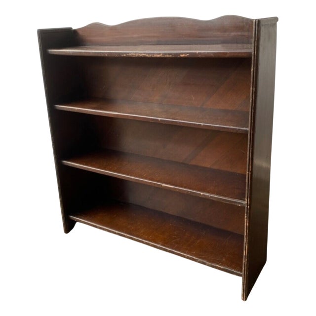 Vintage Open Fronted Free-Standing Bookcase, 1930s For Sale