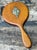 Wood Vintage Art Nouveau Carved Wood Handheld Mirror For Sale - Image 7 of 12