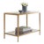 Modern History Sculpture Side Table - Antique Brass For Sale