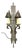 Mid 20th Century Brutalist Hand Forged Iron and Pewter Wall Sconce For Sale
