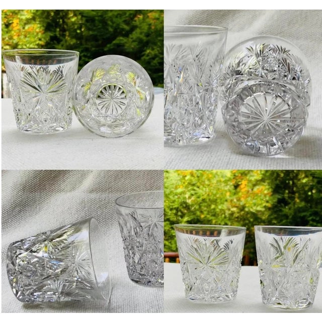 French 1880s French Crystal Shot Glasses - Pair For Sale - Image 3 of 9