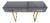 Grey Console Table with Murano Glass and Brass Handles from Justfurnituress SRL For Sale