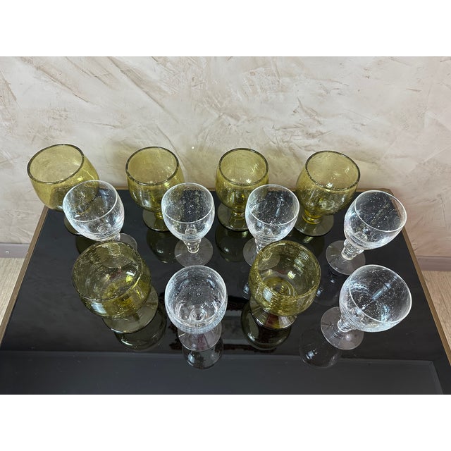 Goldenrod Cocktail Glasses from Biot, Set of 6 For Sale - Image 8 of 11
