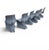 Gray Matt Grey Her Chairs by Fabio Novembre for Casamania, Set of 6 For Sale - Image 8 of 8
