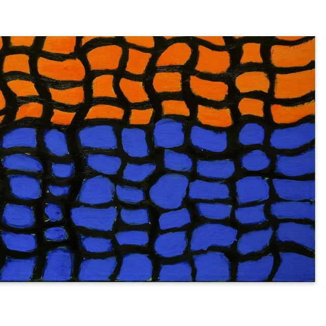 Reticulum is an original artwork realized by Giorgio Lo Fermo in 2019. Original colored enamel on canvas. Hand-signed and...