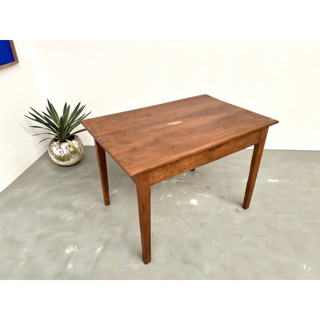 Vintage Desk in Cherry with Spindle Legs, 1890s For Sale - Image 18 of 18