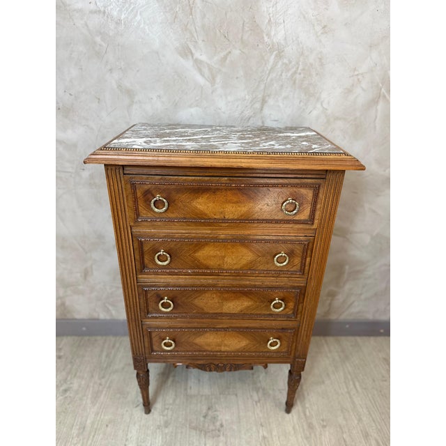 Walnut Chest of Drawers, 1920s For Sale - Image 15 of 15