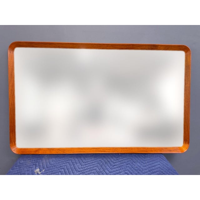 A handsome wall mirror by Pedersen &amp; Hansen, the Danish manufacturer based in Viby J, Jutland, active through the...