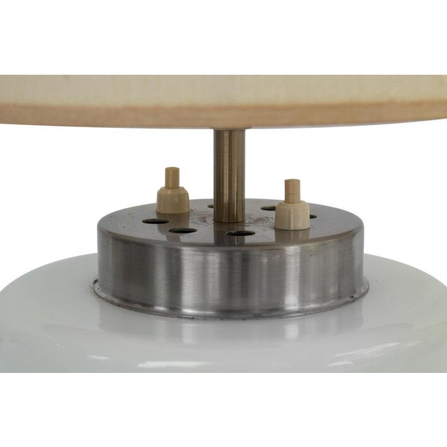 1960s Vintage Brass and Opal Glass Table Lamp from Stilnovo, Italy, 1960s For Sale - Image 5 of 7