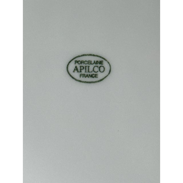 Contemporary Scallop Shell Shaped White Ceramic Plates— Set of Four For Sale - Image 18 of 18