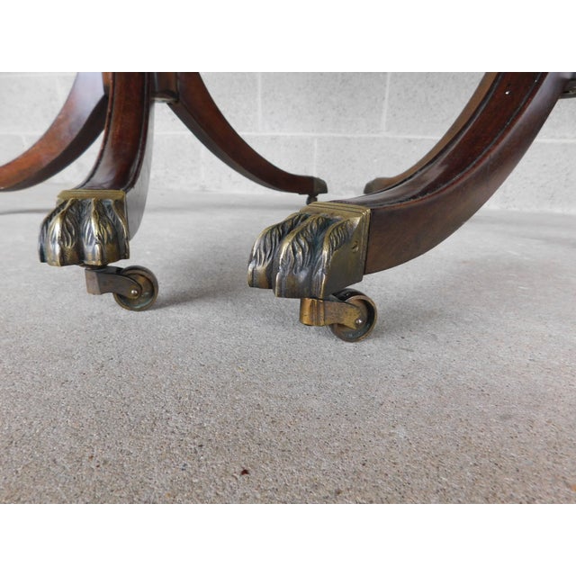 Kittinger Regency Style Mahogany Double Pedestal Dining Table For Sale - Image 9 of 17
