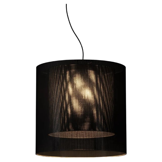 Moaré LM Pendant Lamp in Black and Grey by Antoni Arola For Sale