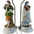 Vintage Porcelain Figural Lamp Young Man & Woman- A Pair For Sale - Image 11 of 16