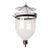 19th Century English Regency Style Glass Pendant Hall Candle Lantern For Sale