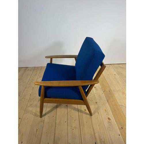 Mid-Century Danish Armchair in Teak and Fabric, 1960s For Sale - Image 5 of 6