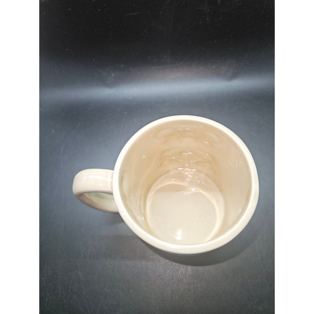 American Otagiri Omc Japan 1979 Basket Weaved Brown Bear Hand Painted Ceramic Mug For Sale - Image 3 of 4