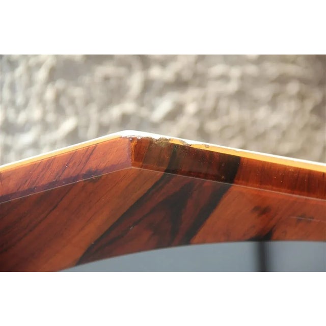 Italian Rosewood Mirror, 1960s For Sale - Image 3 of 10