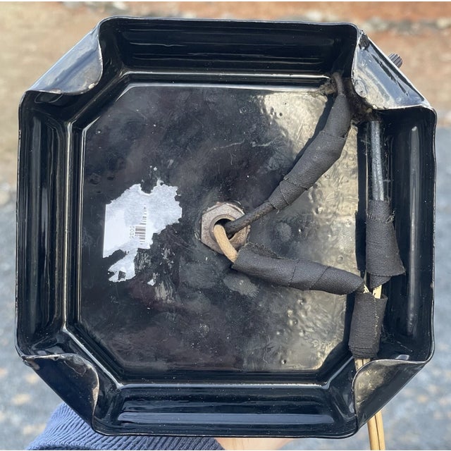 Antique Art Deco Tiffin Frost Glass Torchiere Lamp 1920 Nude Nouveau For Sale - Image 15 of 15
