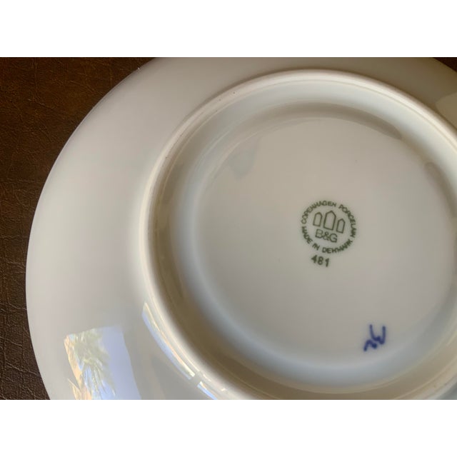 1980s Vintage Bing & Grondahl Copenhagen Porcelain Salad Plate For Sale - Image 5 of 5