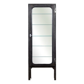 Vintage Iron Medical Cabinet, 1970s For Sale