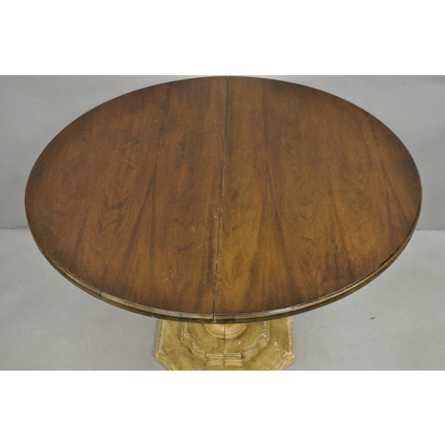 Hollywood Regency Carved Wood Pineapple Demilune Console Hall Tables - A Pair For Sale - Image 17 of 18