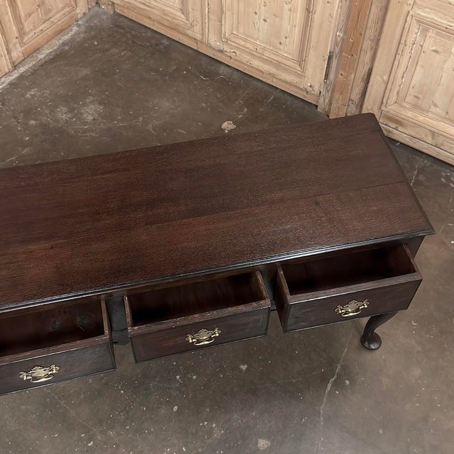 18th Century English Georgian Period Solid Oak Dresser For Sale - Image 17 of 18