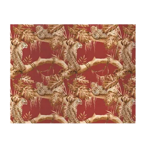 Leopards on Tree 4 Fabric Wall Covering by Chiara Mennini for Midsummer-Milano