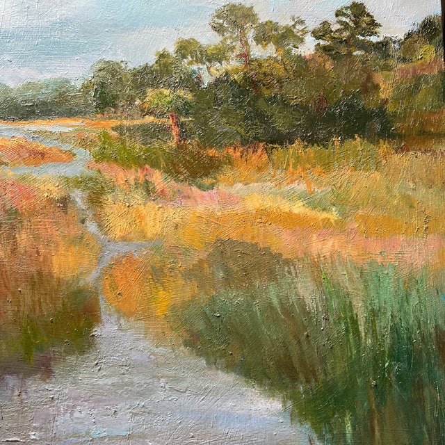 Distant Island, Original Painting by Julia Lawing For Sale - Image 4 of 8