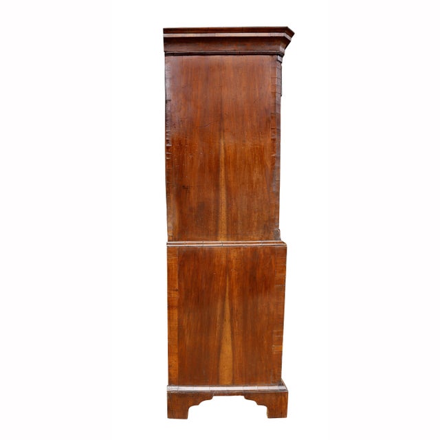 George II Walnut Chest on Chest For Sale - Image 10 of 13