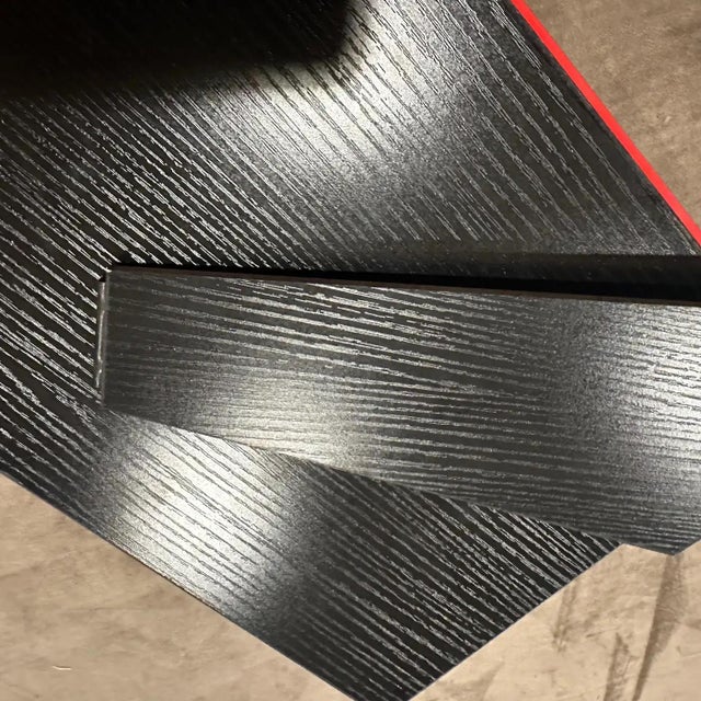 Italian 1990s Modern Red Lacquered Wood Italian Design Double Picture Frame by Bussolari For Sale - Image 3 of 13