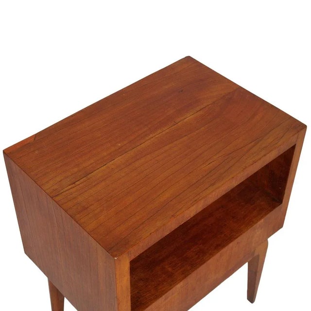 Mid-Century Modern Mid-Century Cherry Wood Nightstand, 1940s For Sale - Image 3 of 5