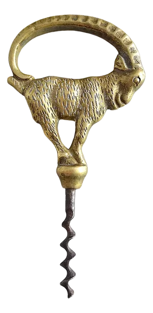 Danish Brass Corkscrew, 1920s