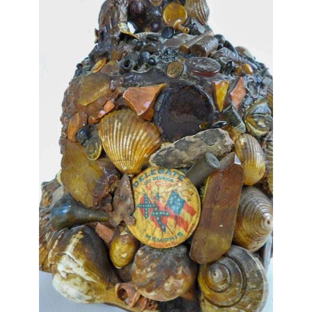 Antique Early 20th Century Folk Art Found Object Memory Jug For Sale In Seattle - Image 6 of 13