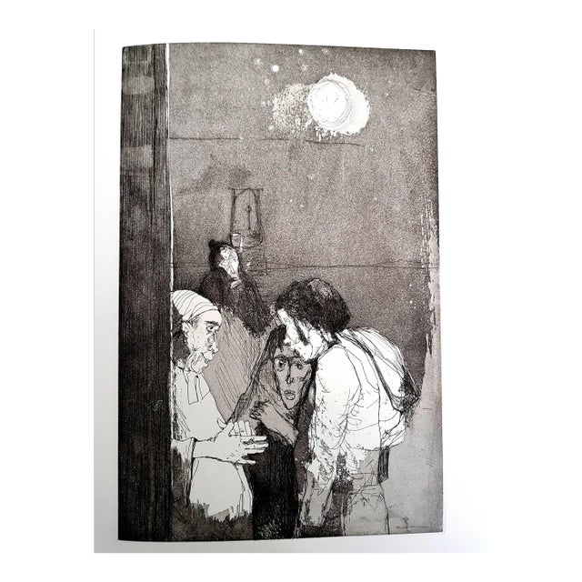 Jean Jansem - Original Etching 1974 For Sale