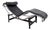 Leather LC4 Chaise Longue by Le Corbusier for Alivar, 1980s For Sale