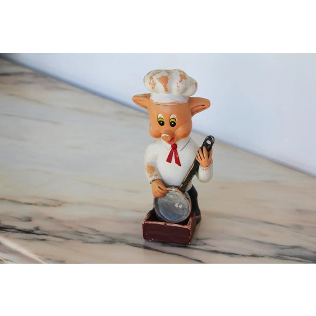Ceramic 1950s French Earthenware Kitchen Wall Pig Matchbox Holder For Sale - Image 7 of 13
