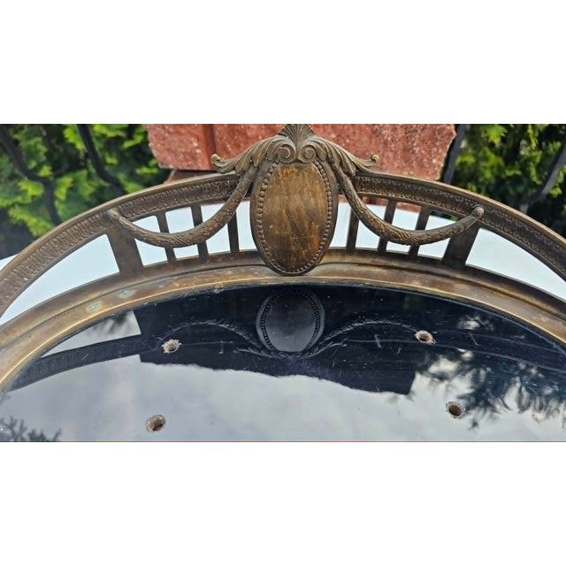 Art Nouveau brass ashtray for a stove, fireplace or inkwell base, dimensions: width - 39.2 cm, depth 24.7 cm, height 13.5 cm.