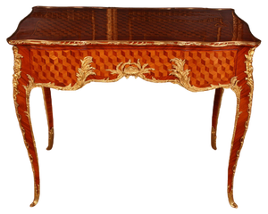 French Louis XV Style Desk in Style of Francois Linke