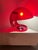 Transparent Red Foglia Lamp attributed to Elio Martinelli for Martinelli Luce, 1960s For Sale - Image 17 of 18