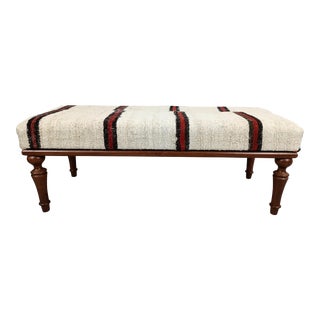 Hemp Kilim Ottoman Bench For Sale