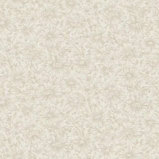 Sample - Boråstapeter Gabriella Wallpaper in Stone For Sale